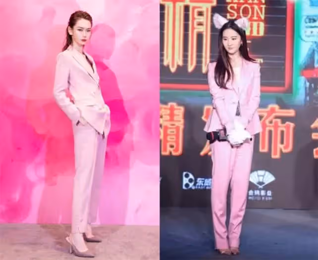 真正時髦的人都在穿粉色,尤其是穿上花瓣裙的譚松韻,美成仙女了!