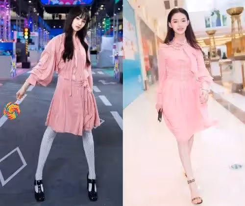真正時髦的人都在穿粉色,尤其是穿上花瓣裙的譚松韻,美成仙女了!