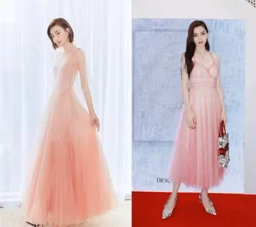 真正時髦的人都在穿粉色,尤其是穿上花瓣裙的譚松韻,美成仙女了!