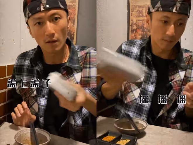謝霆鋒在廈門吃烤肉,將蕎麥麵認成綠豆面,衣品慘遭網友吐槽