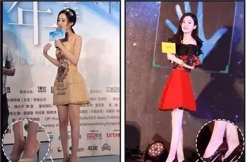 女明星的腳也是「千奇百怪」！林志玲42碼大腳讓人吃驚，趙麗穎無鞋可穿