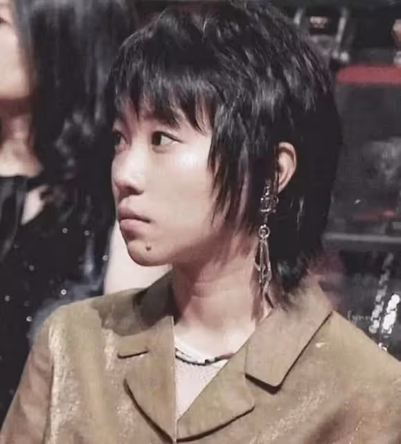 竇靖童下巴紋消失了,戴長款耳墜女人味爆棚,網友:王菲再也不用擔心了