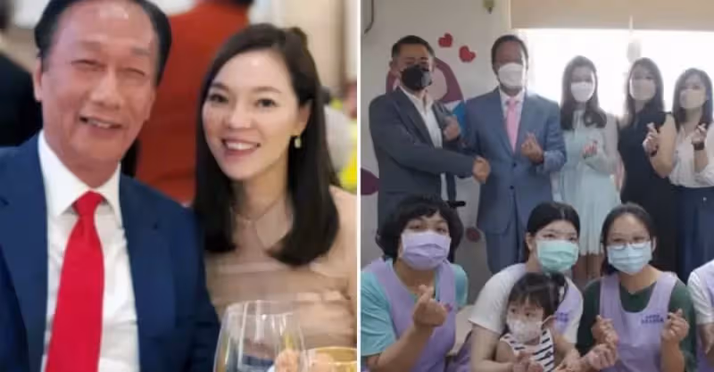 鴻海老闆娘曬近照，47歲穿短裙大秀美腿，渴望和71歲老公生4胎