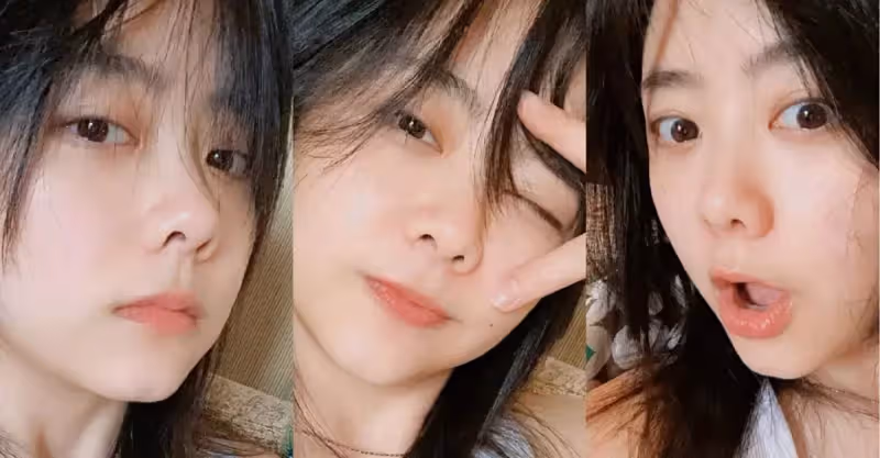 有種「牛奶肌」叫譚松韻，不化妝就自拍：這皮膚狀態說18歲我也信！