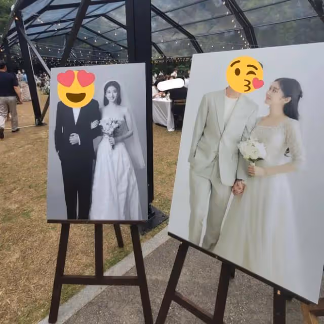 張娜拉婚禮現場曝光,與小6歲圈外老公真般配,好友鄭容和到場