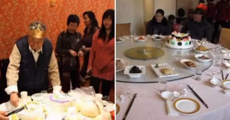 老人過壽，結賬時子女假裝醉不買單，養子主動買單遭拒，服務員一句話，讓兒女瞬間酒醒後悔不已