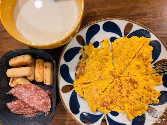 白百何為孩子做早餐，營養豐盛，一周不重樣，網友：孩子有口福了