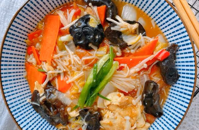 素菜一鍋鮮，味道鮮美，營養豐富不長肉！