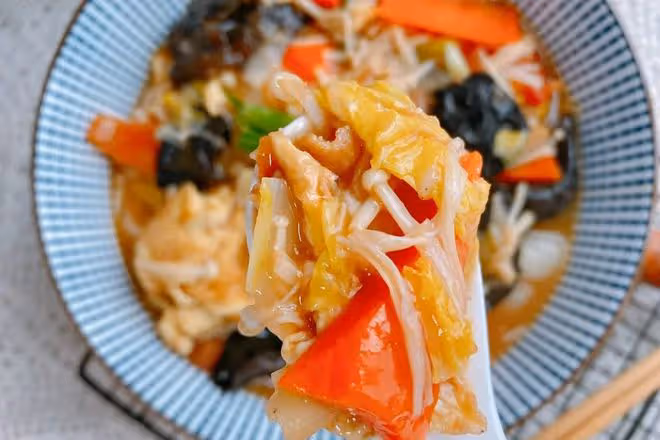 素菜一鍋鮮，味道鮮美，營養豐富不長肉！