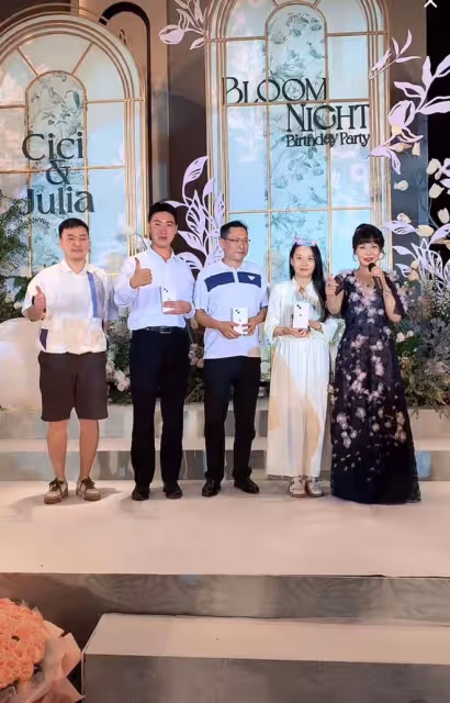 千萬網紅闊太Cici豪慶生!邀TVB戲骨主持晚宴,與孫耀威貼臉合影