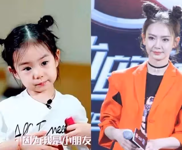 明星母女大比拼,本以為戚薇女兒複製粘貼,楊冪女兒才叫基因強大,網友:一個模子刻出來的