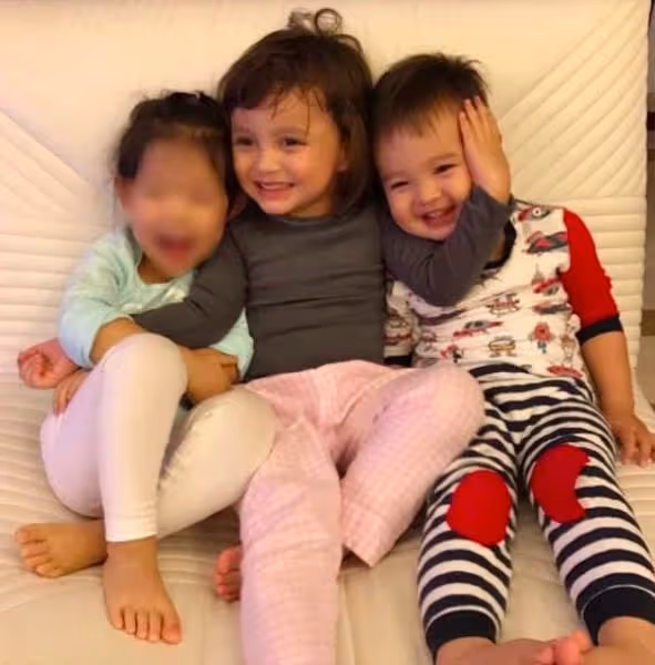 馬雅舒基因太強了,兩個孩子超亮眼,這長相一看就是好萊塢主角命