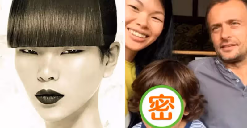 「最醜超模」呂燕兒子近照曝光！9歲混血兒「捲髮+小眼睛」驚艷眾人，笑起來很有高級感