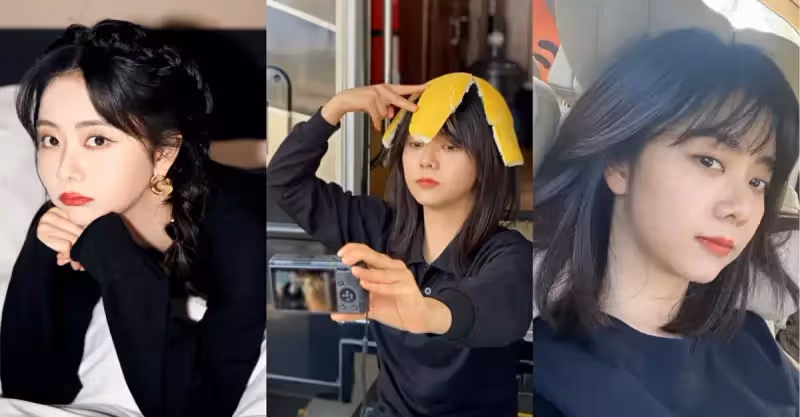 譚松韻曬車內自拍照，32歲長著22歲的臉，少女感爆棚百看不膩！