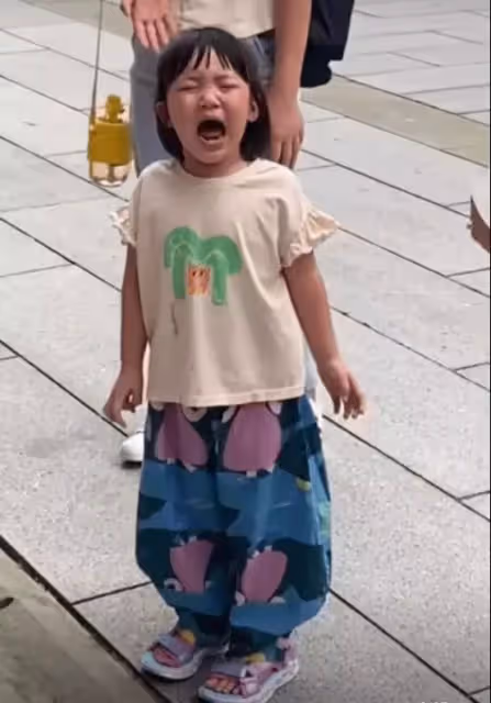王祖藍女兒當街大哭!五官和爸爸似復制粘貼,「原因曝光」引路人大贊:不愧是貼心小棉襖