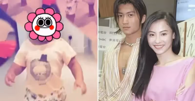 張柏芝公開幼子近照，頭髮烏黑根本沒有「混血特徵」， 竟然與謝霆鋒小時候出奇相似，網：簡直複製了