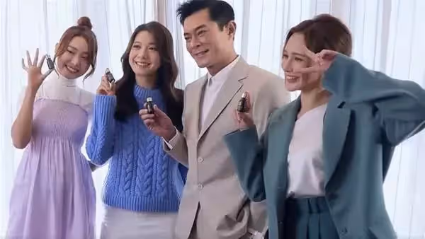 古天樂帶3位大馬女神拍廣告,林宣妤、黃詩棋和戴祖儀難得「本色出演」,古天樂大秀馬來語