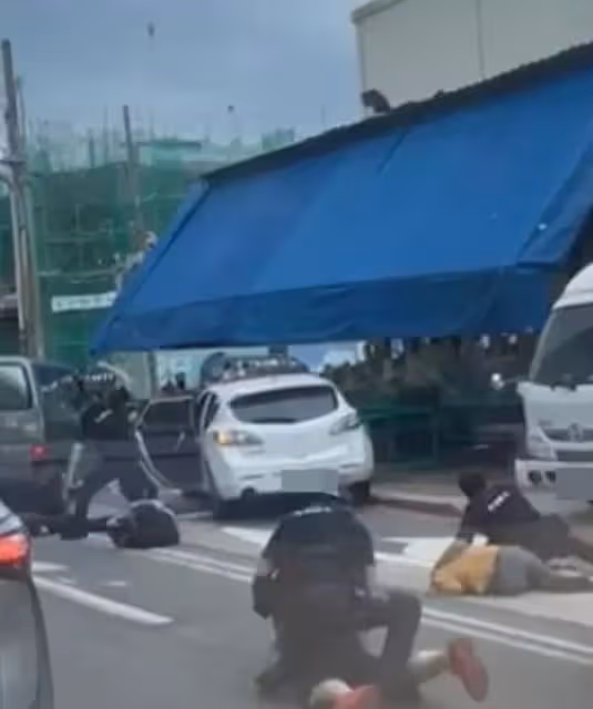 桃園屁孩，被當街制住！大隊出動療愈影片熱贊，遭質過當「霸氣回應」
