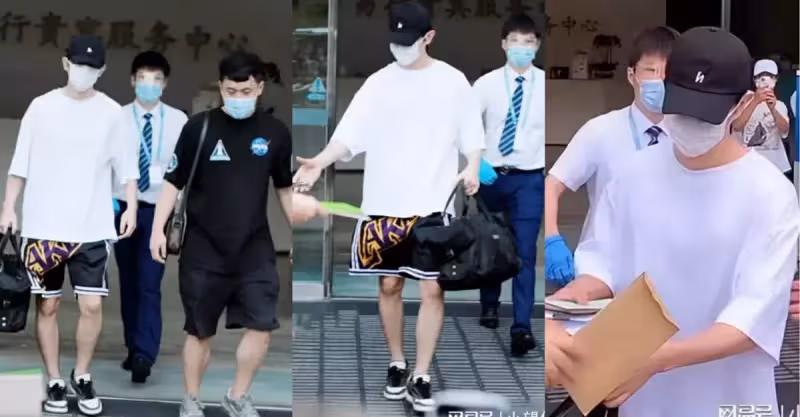 時隔三個多月，鄧倫帶助理罕見現身！彎腰點頭默默回應粉絲接機