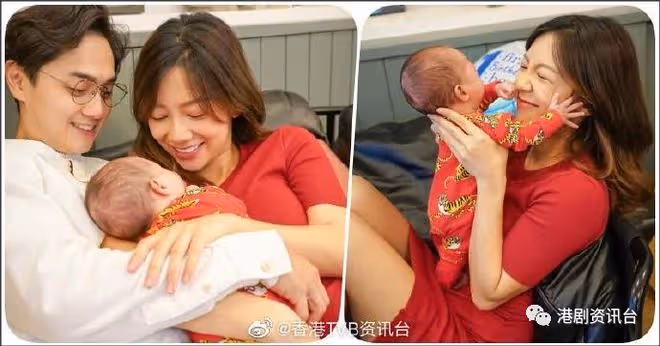 何雁詩囝囝滿月曬溫馨全家福!抱住兒子挨住老公超幸福