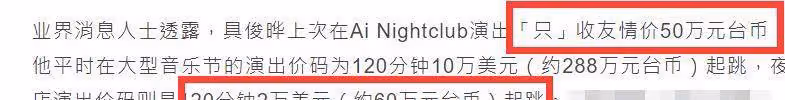具俊曄夜店商演價格曝光！120分鐘要價「60萬」多，二度演出人氣爆棚「7保全護駕」網友：大S真旺夫