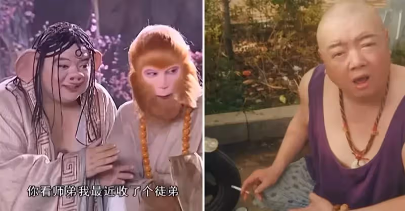 49歲戲骨擺地攤賣菜，穿背心布鞋打扮樸素，此前還當環衛工掃大街，網友稱贊：太接地氣了