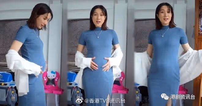 鍾嘉欣曬孕肚叫猜性別!暗示這回第三胎還是生仔