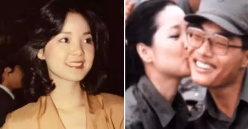 幸運之吻！30年前被女神「鄧麗君親吻的士兵」 堅持只洗半邊臉，合照放手機幾十年，「今變身集團總經理」網羨：好勵志