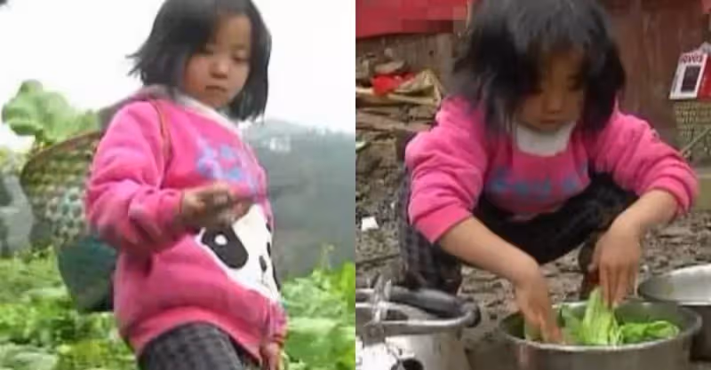 心酸！當你的孩子還在撒嬌時，這名5歲小女孩已經扛起了一個家，想起媽媽眼淚打轉，惹阿嬤鼻酸：無法實現