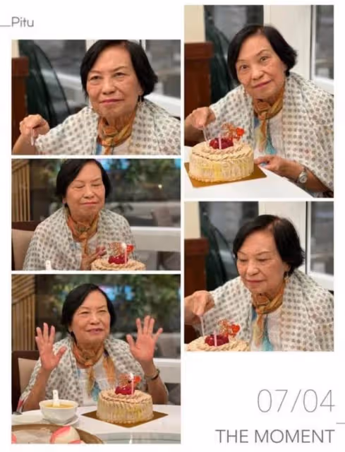 狀態佳!85歲香港知名老戲骨獲好友送壽桃慶生,曾鬼門關前走一遭