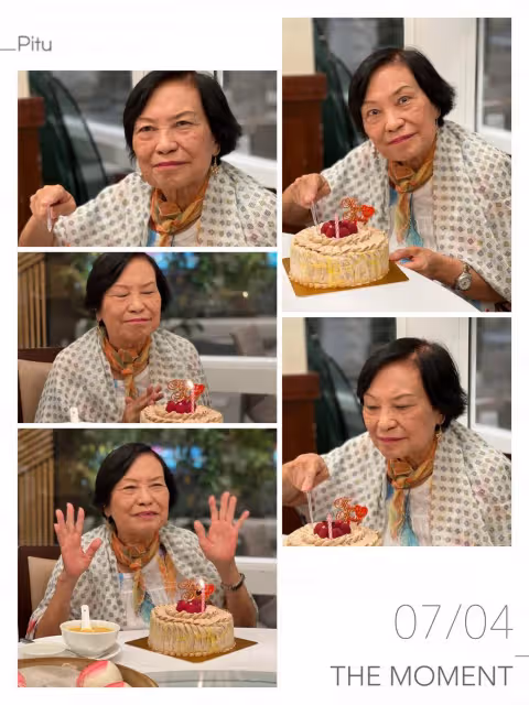 獲好友送壽桃慶85歲生日　余慕蓮精神現身好友曝現況