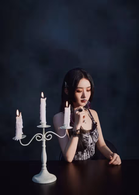 趙麗穎參加《開始推理吧》!暗黑風洋娃娃造型,讓人看了有點嚇人
