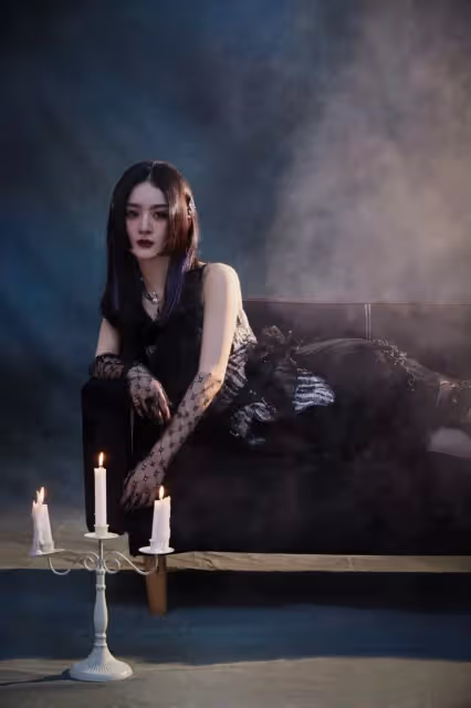 趙麗穎參加《開始推理吧》!暗黑風洋娃娃造型,讓人看了有點嚇人