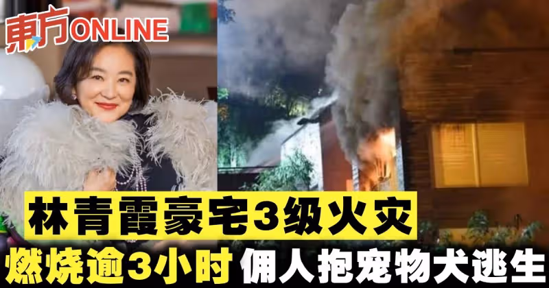 林青霞6.2億豪宅凌晨失火　傭人抱寵物犬逃生