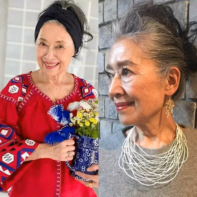 有皺紋又怎樣!網紅奶奶年過70「滿頭白髮堅持不染」氣質超優雅「穿搭超時髦」狂吸6萬粉:保持年輕的心