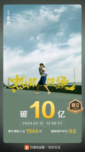 《熱辣滾燙》新春拜年會,見到熱情的觀眾,賈玲一登場就失控哭了