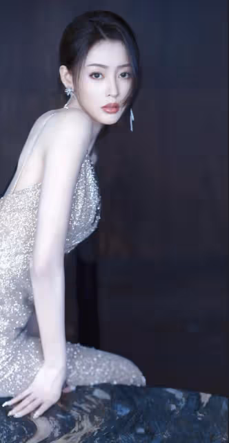 張天愛身穿白色背心搭配魚尾裙身材曼妙,優雅高貴,好養眼 !