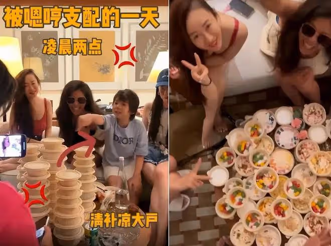 41歲霍思燕要放飛呀!穿抹胸泳裝天鵝跳白的反光,胸口的痣太性感