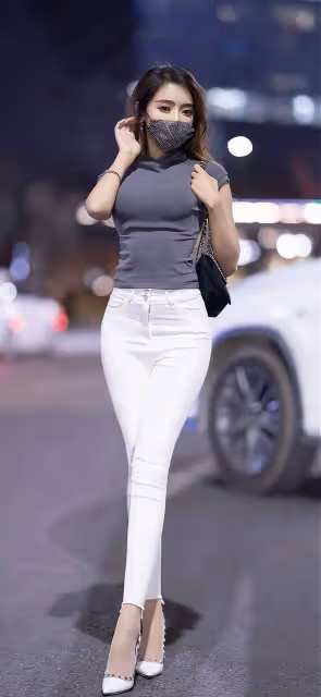 完美曲線利器!修身長褲塑造極致前凸後翹身材