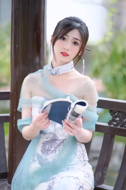 唯美中國風,蕾絲旗袍,東方女子韻味的極致展現