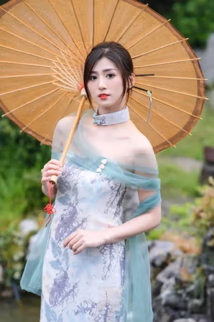 唯美中國風,蕾絲旗袍,東方女子韻味的極致展現