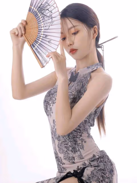 唯美中國風,蕾絲旗袍,東方女子韻味的極致展現