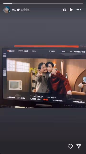 BTS V合體成龍拍廣告!「片場尬舞」幕後超Q…網驚喜:以為合成