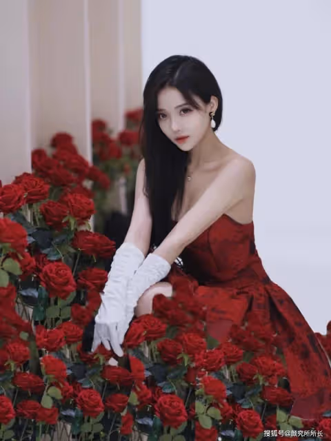 20歲極品尤物少女的時尚穿搭:紅裙映白袖 優雅與自信交織的魅力時尚秀