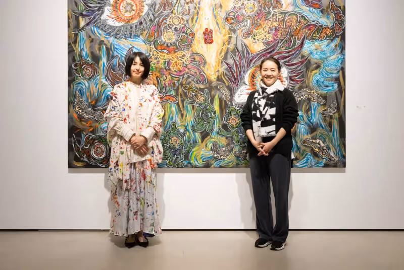 「電商女帝」瑪菲司朝聖小松美羽畫展 驚呼：這幅畫是活的！