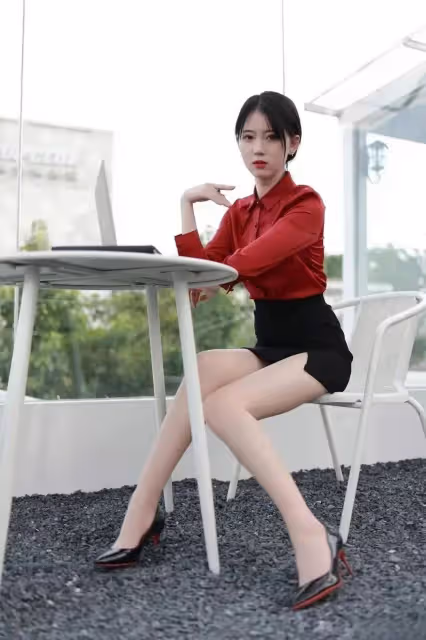 職場風采,包臀裙+絲襪+高跟鞋,打造你不凡的魅力,讓你輕鬆成為辦公室的明星