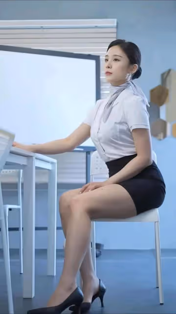 百變女神養成記,襯衫+包臀裙+黑絲襪的無限可能,讓你在職場中風情萬種