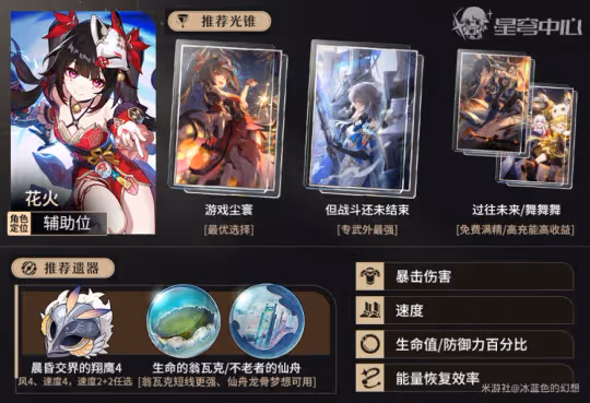 【崩壞:星穹鐵道】v2.0攻略 | 花火配速丨全限定主C適配度分析