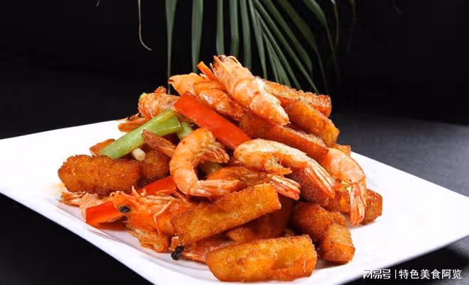 鮮香回味，口感酥脆的干煸鮮蝦，讓你愛不釋口