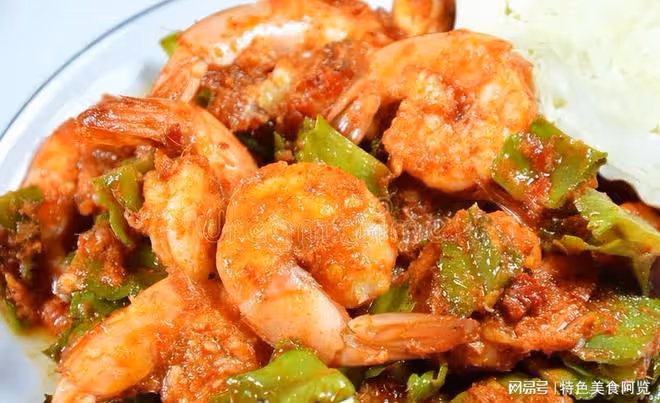 鮮香回味，口感酥脆的干煸鮮蝦，讓你愛不釋口